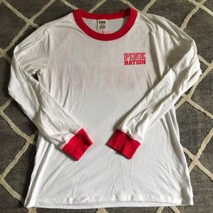 PINK VS Long Sleeve Campus Tee